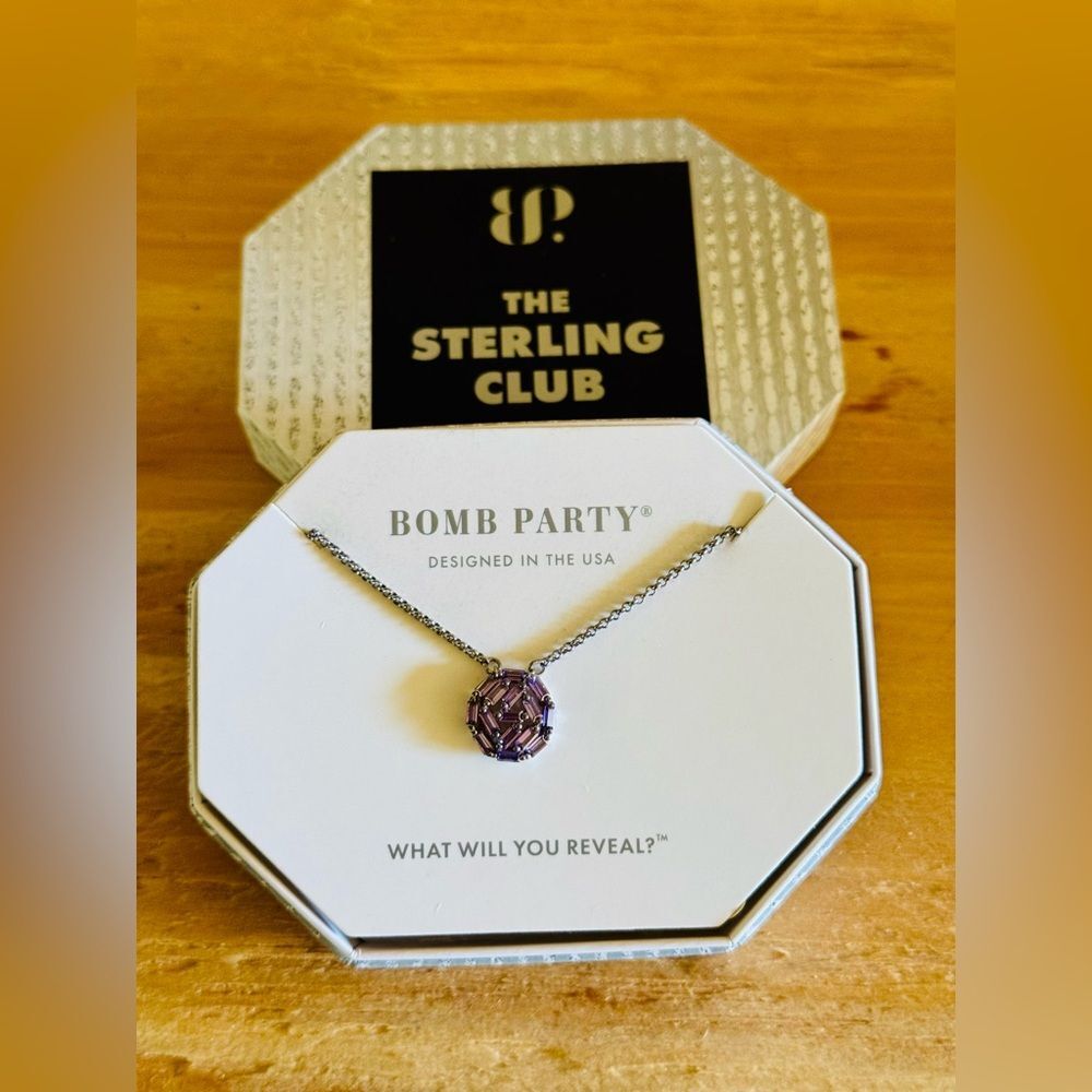 Bomb Party Sterling RBP4995 Violet CZ on .925 Sterling Silver.